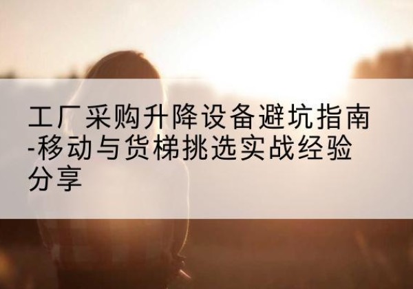 鹰手营子矿移动式升降机怎么选-工厂采购升降设备避坑指南-移动与货梯挑选实战经验分享